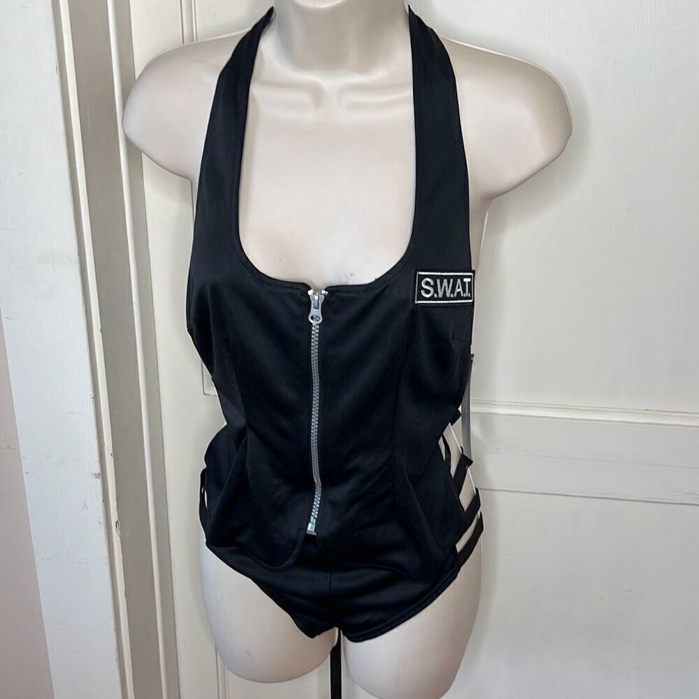Dreamgirl Swat Me Sexy Halloween Costume Nwt Cop Cosplay One Size 3 piece
